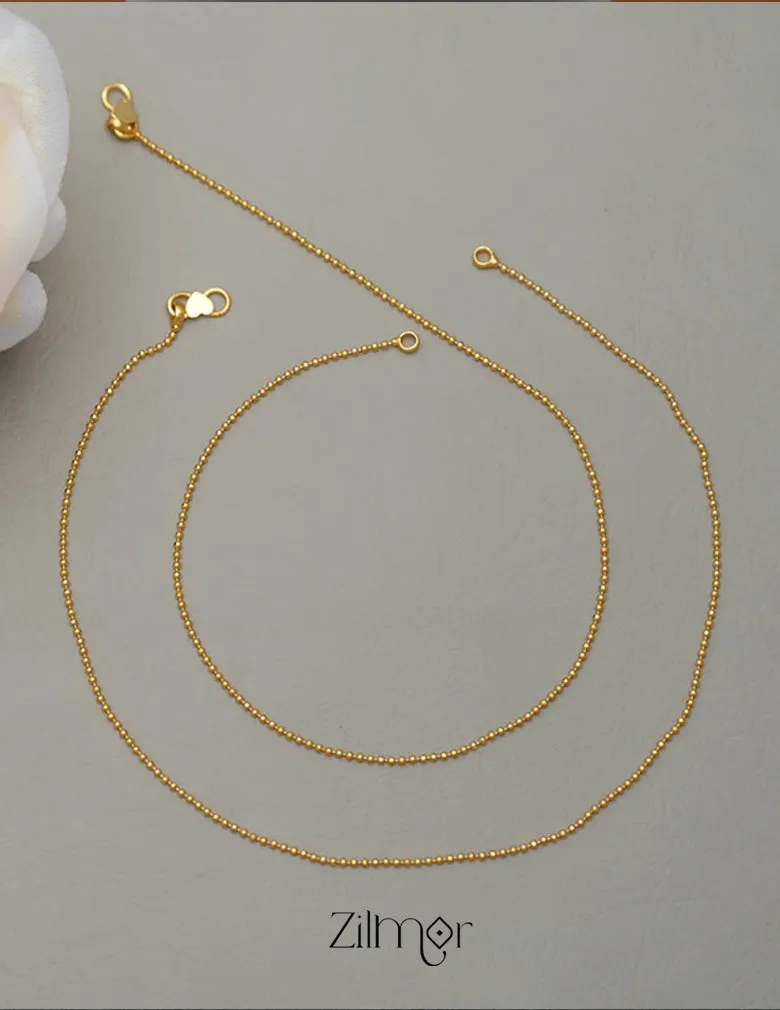 KY101623 - Gold Tone pair Anklet