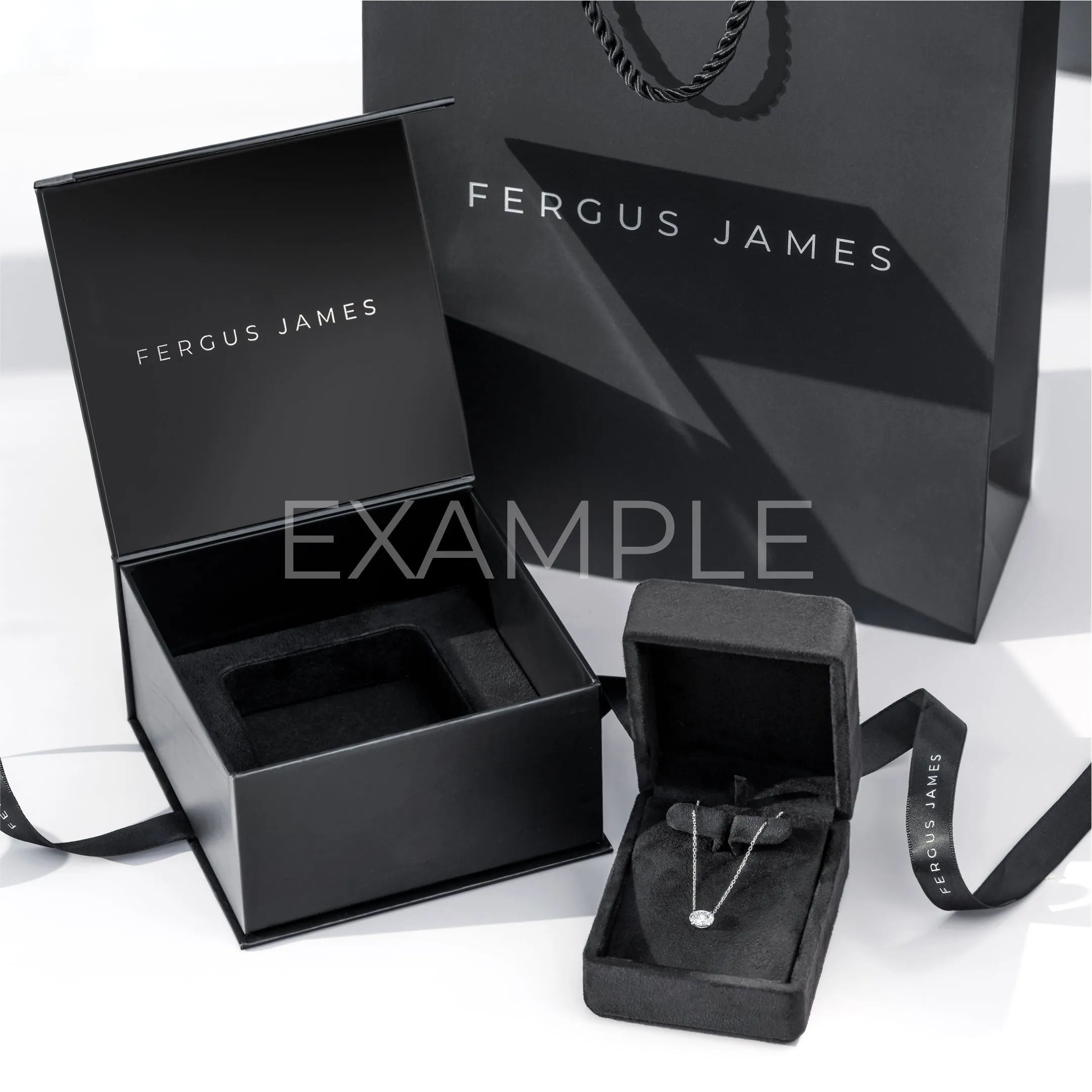 L Letter Pendant White Gold