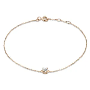 La Concorde Apolline 14 karat rose gold bracelet with zirconia stone