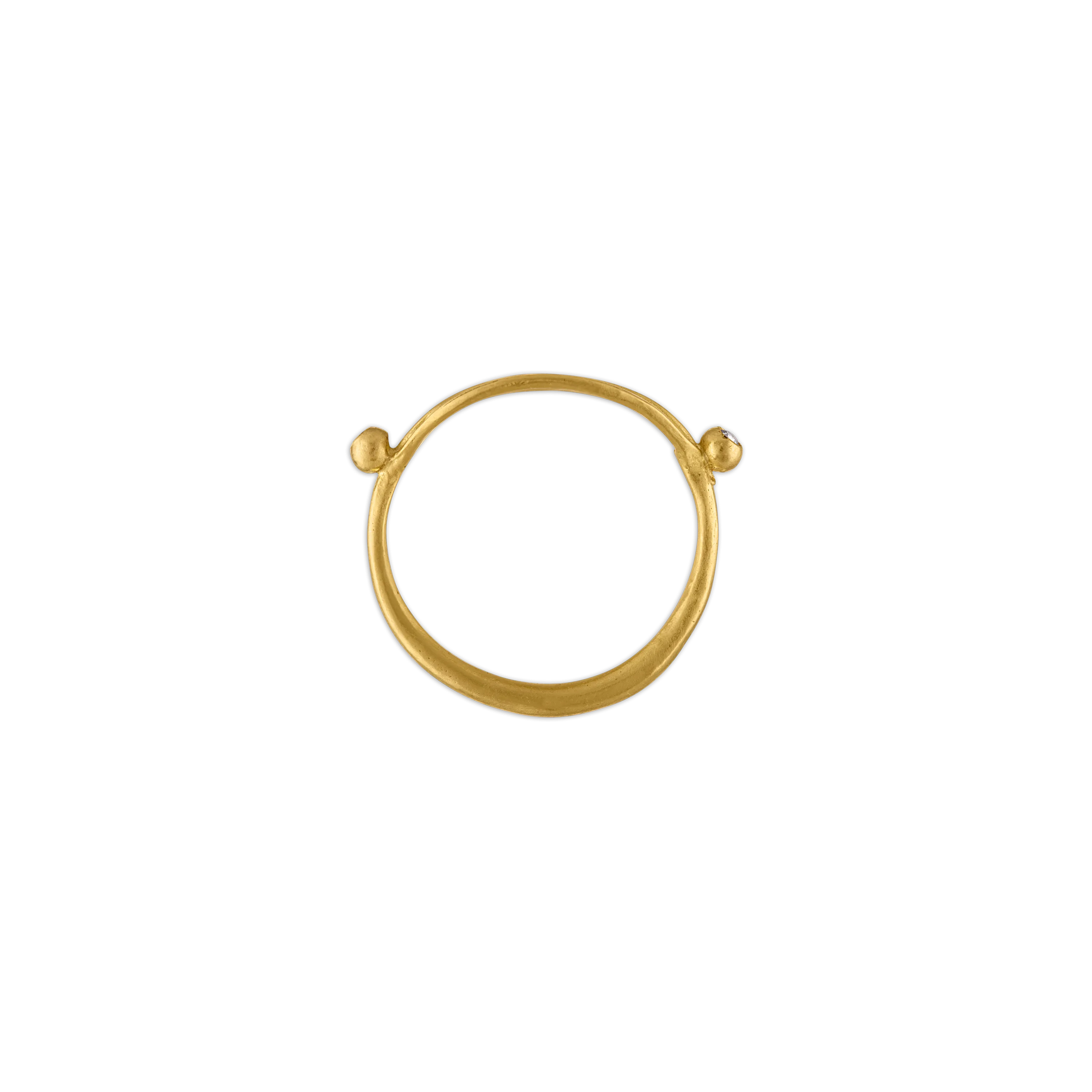 Laurus Ring with Diamonds
