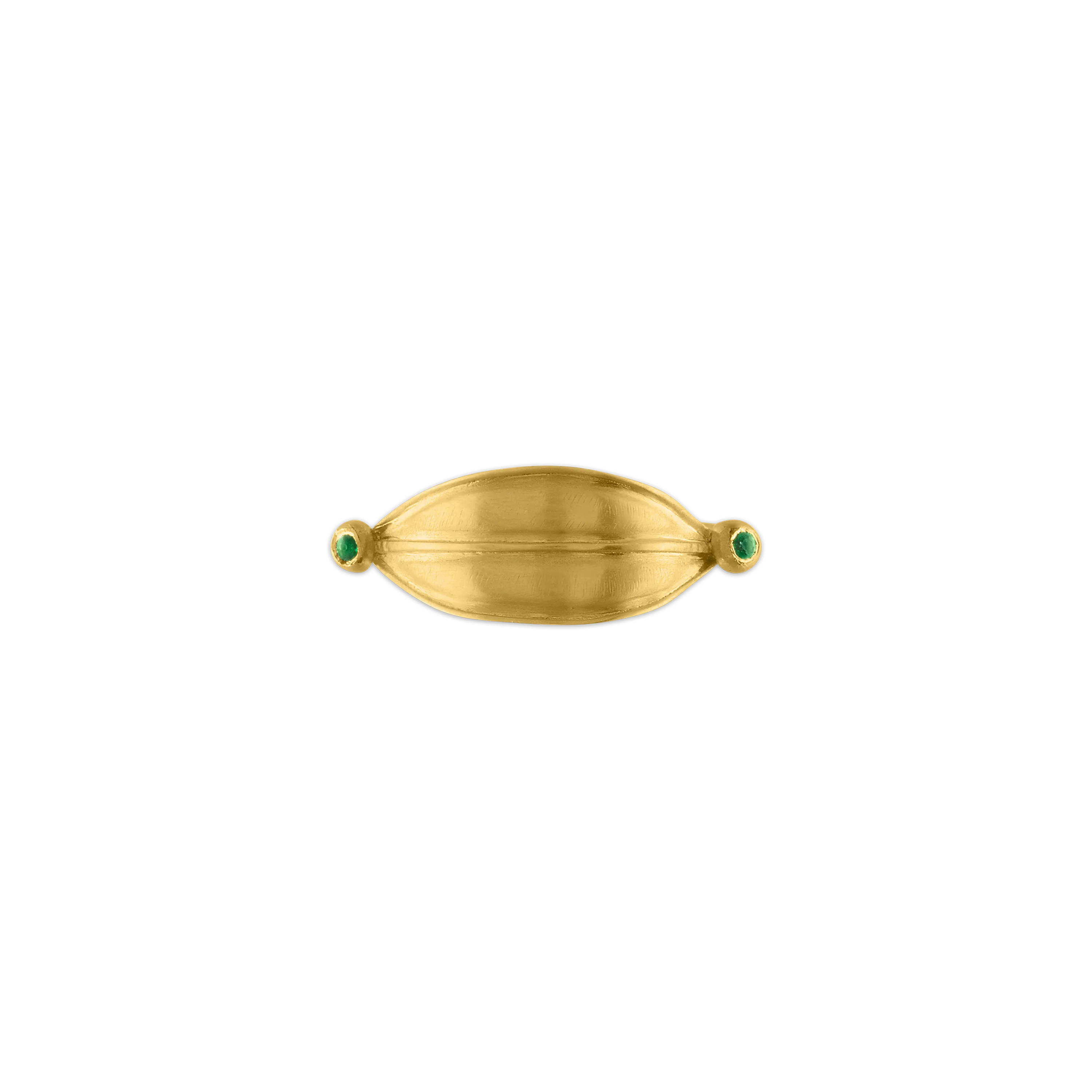 Laurus Ring with Emeralds