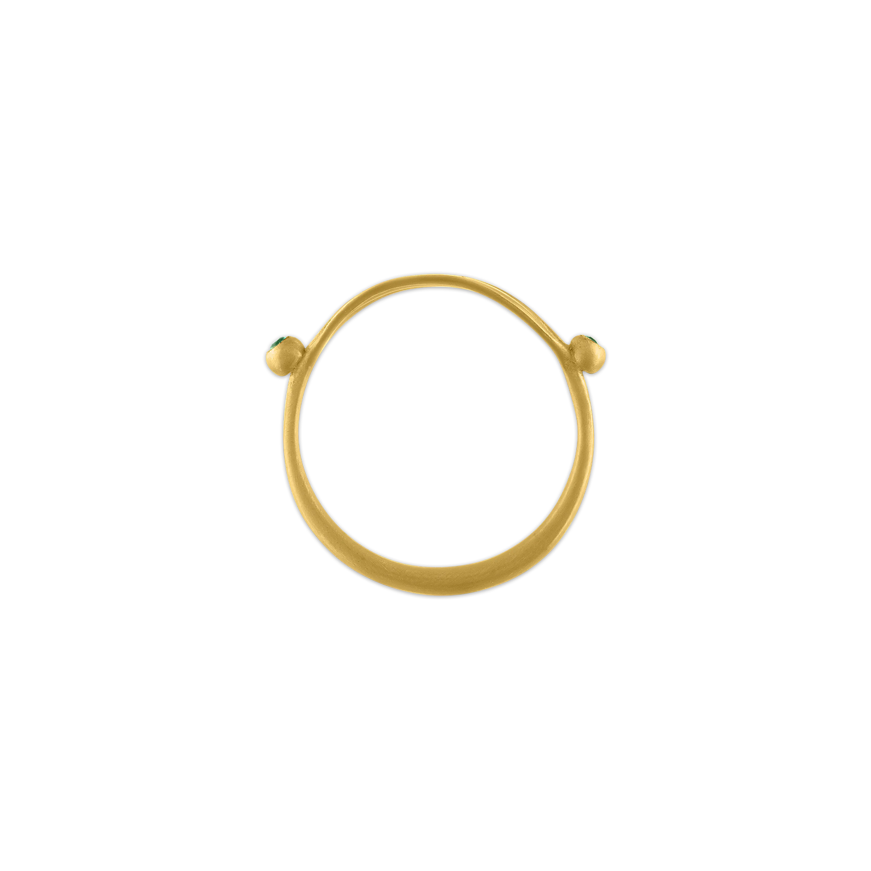 Laurus Ring with Emeralds