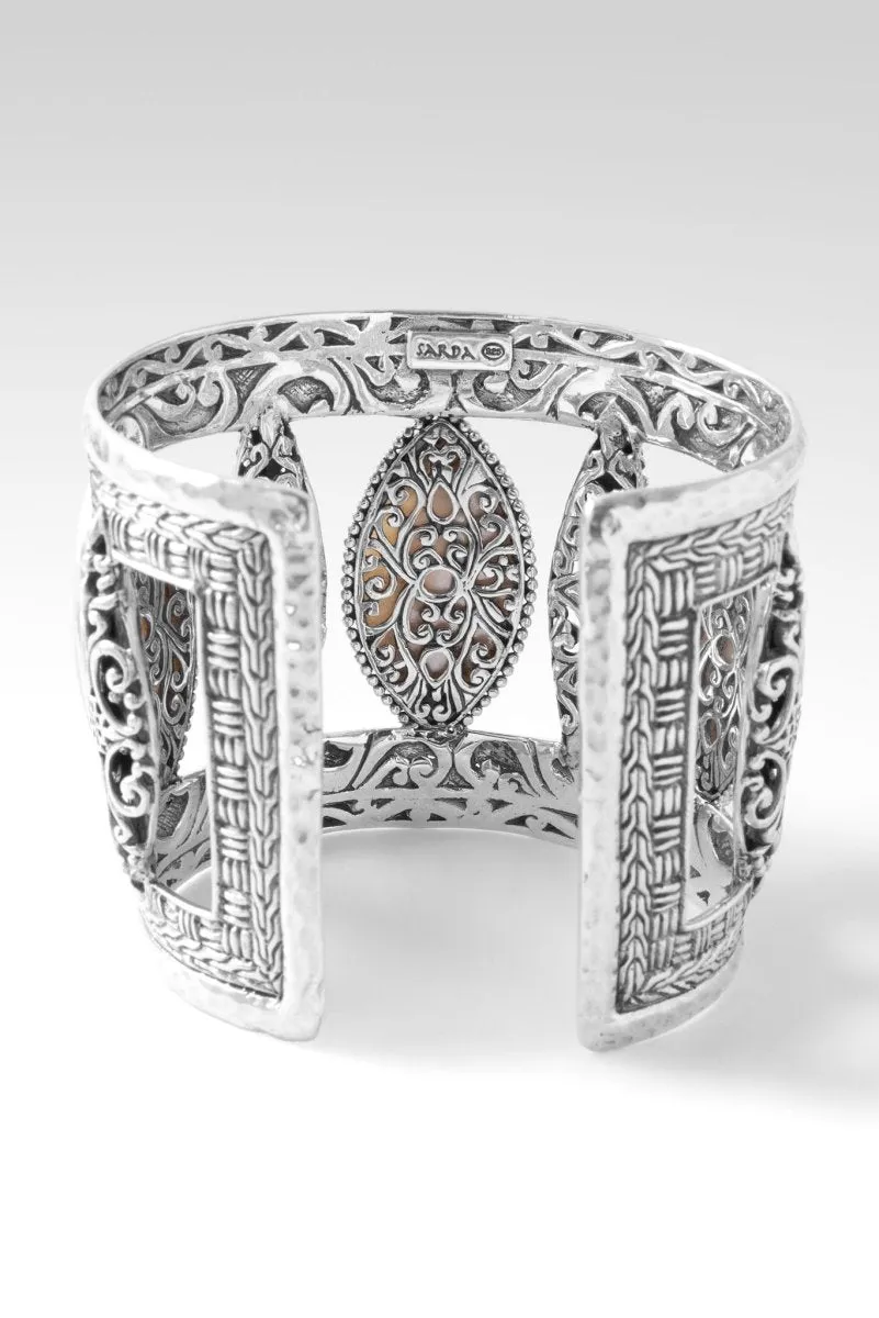 Lavish Beauty Cuff? in White Mother of Pearl