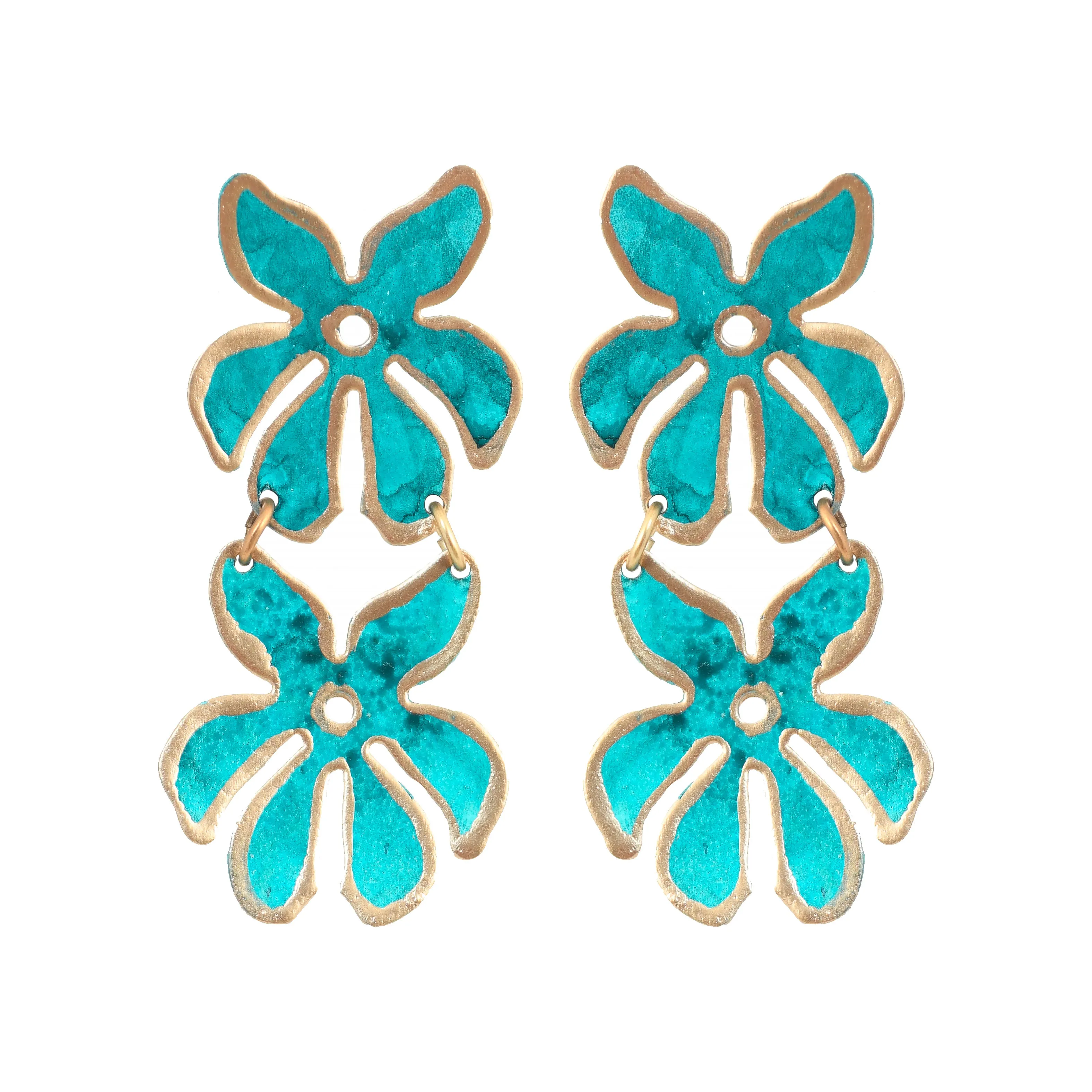 Little Teal Tahiti Earrings