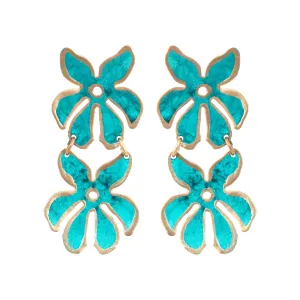 Little Teal Tahiti Earrings