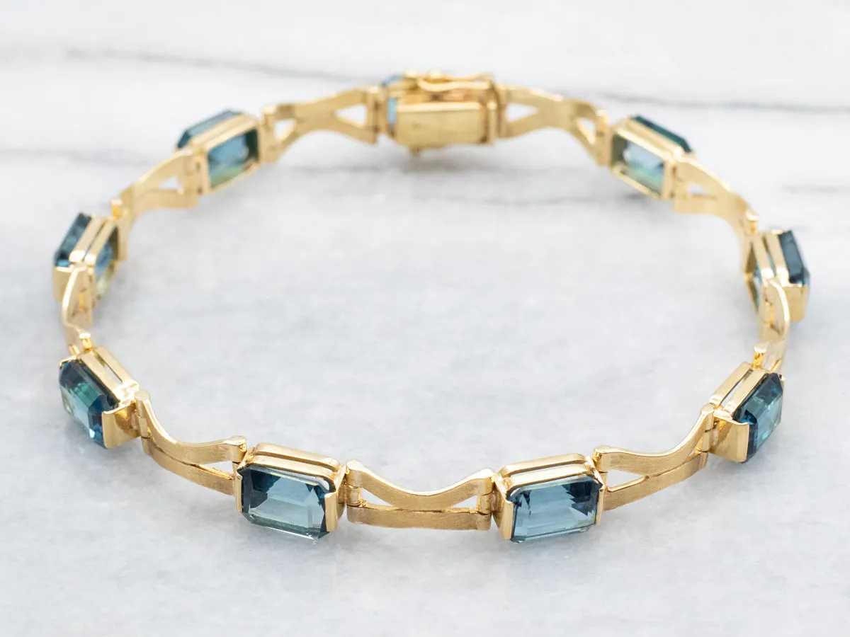 London Blue Topaz Tennis Bracelet
