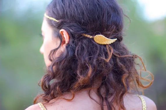 Made to Order* Medium Angel Wings Hair Chain