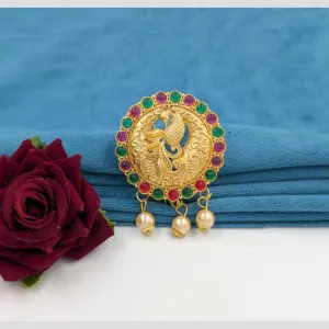 Manisha Jewellery Gold Plated Pota Stone Hair Accessories