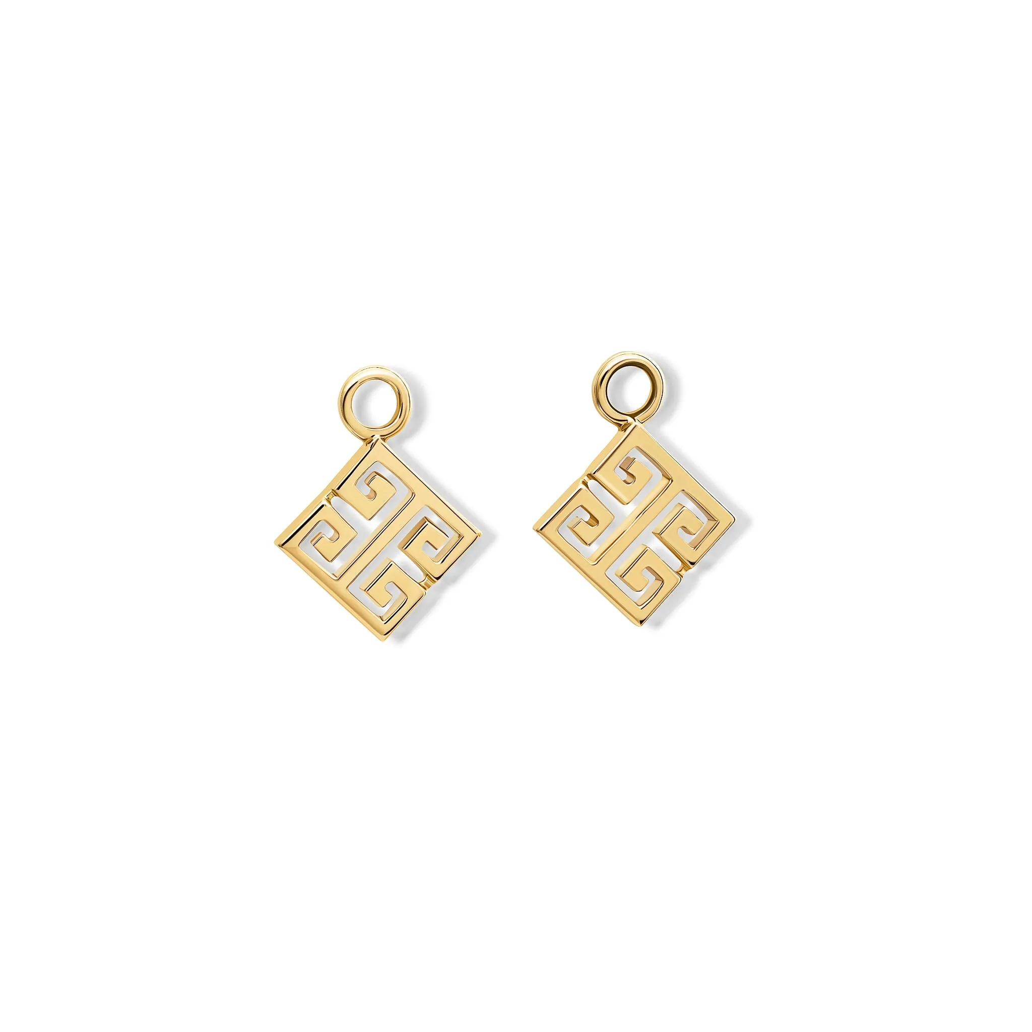 Meandros Earring Drops Yellow Gold