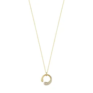 Mercy 18K Gold Necklace w. Diamonds