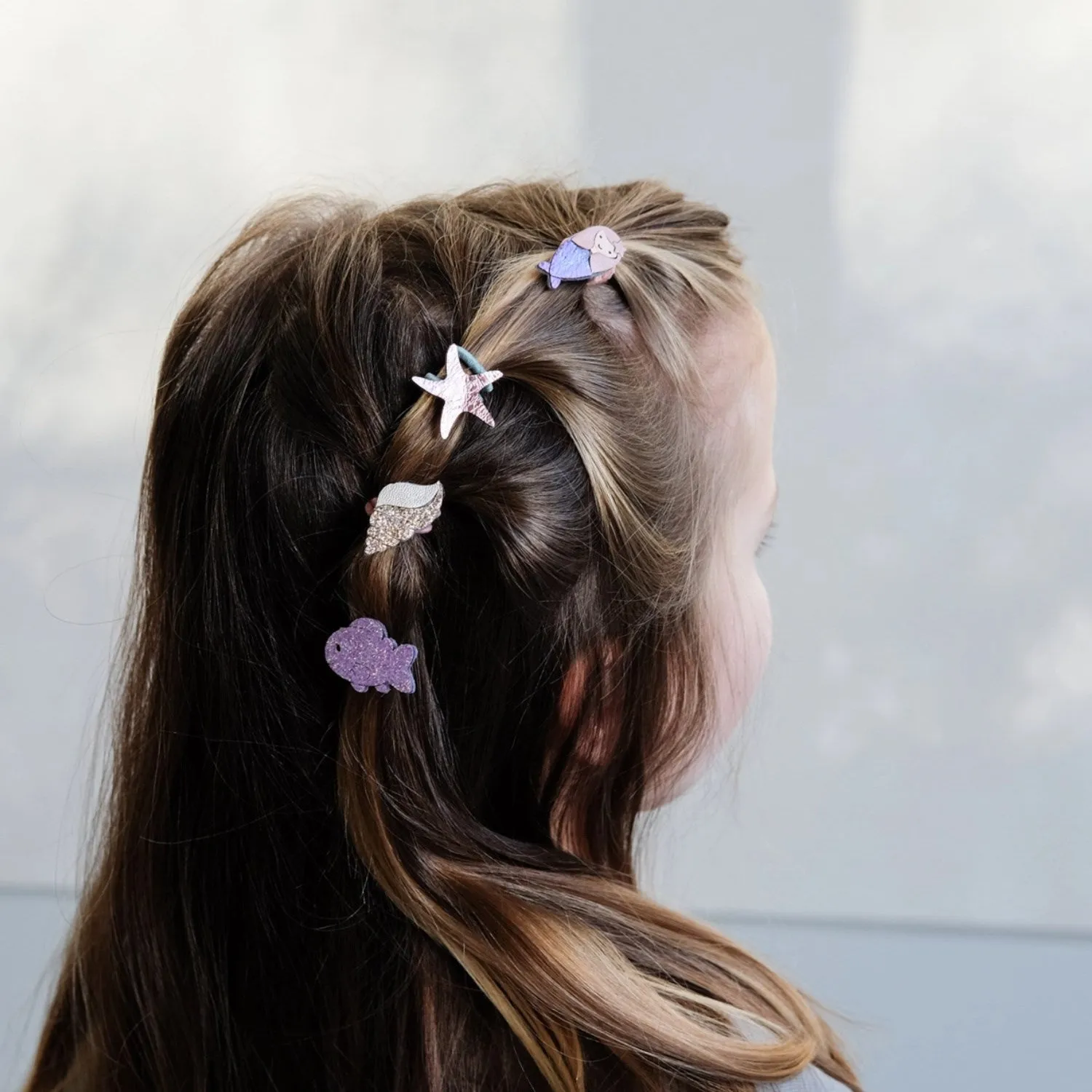 Mimi & Lula 8 Hair Elastics - Mini Mermaid Sealife
