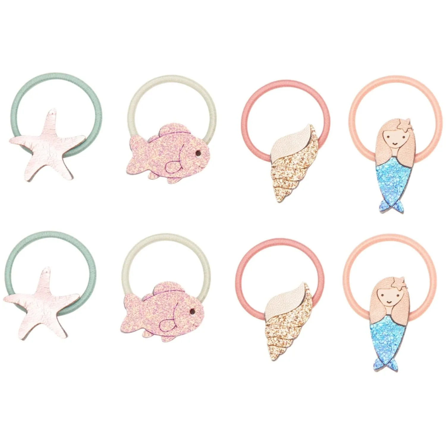 Mimi & Lula 8 Hair Elastics - Mini Mermaid Sealife