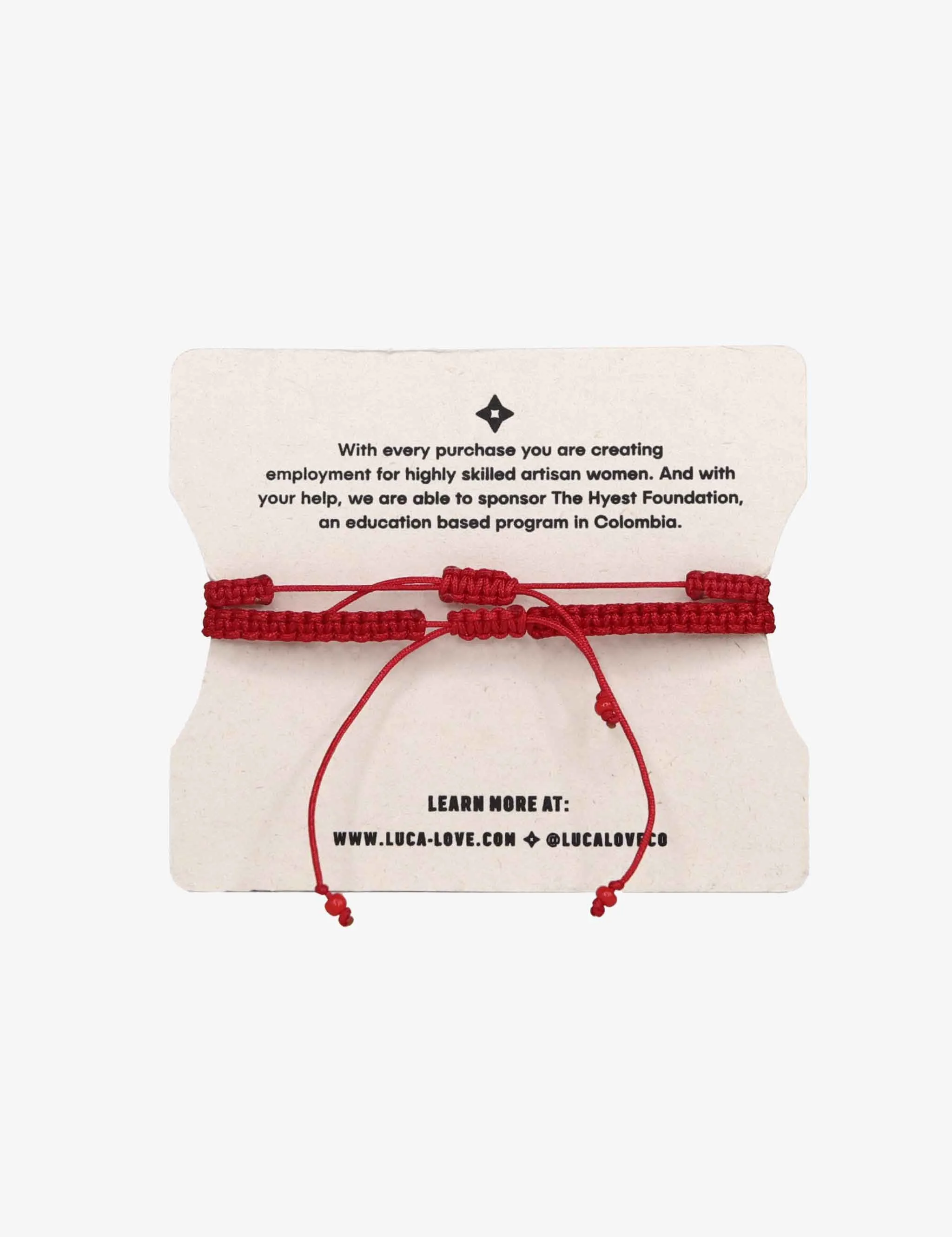Mini & Me: Red Eye Threaded Matching Set