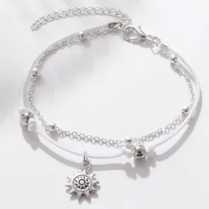 Miss JQ 14 Colors New Design Fashion Accessories Simple Colorful Sun Elephant Anklets for Women Charm Anklets for Beach Jewelry