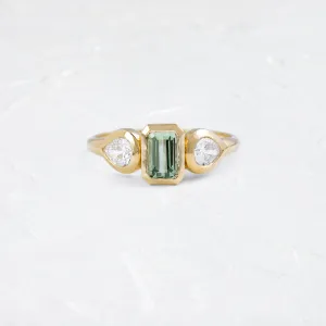 Moonrise Ring, 0.73ct. Mint Green Tourmaline