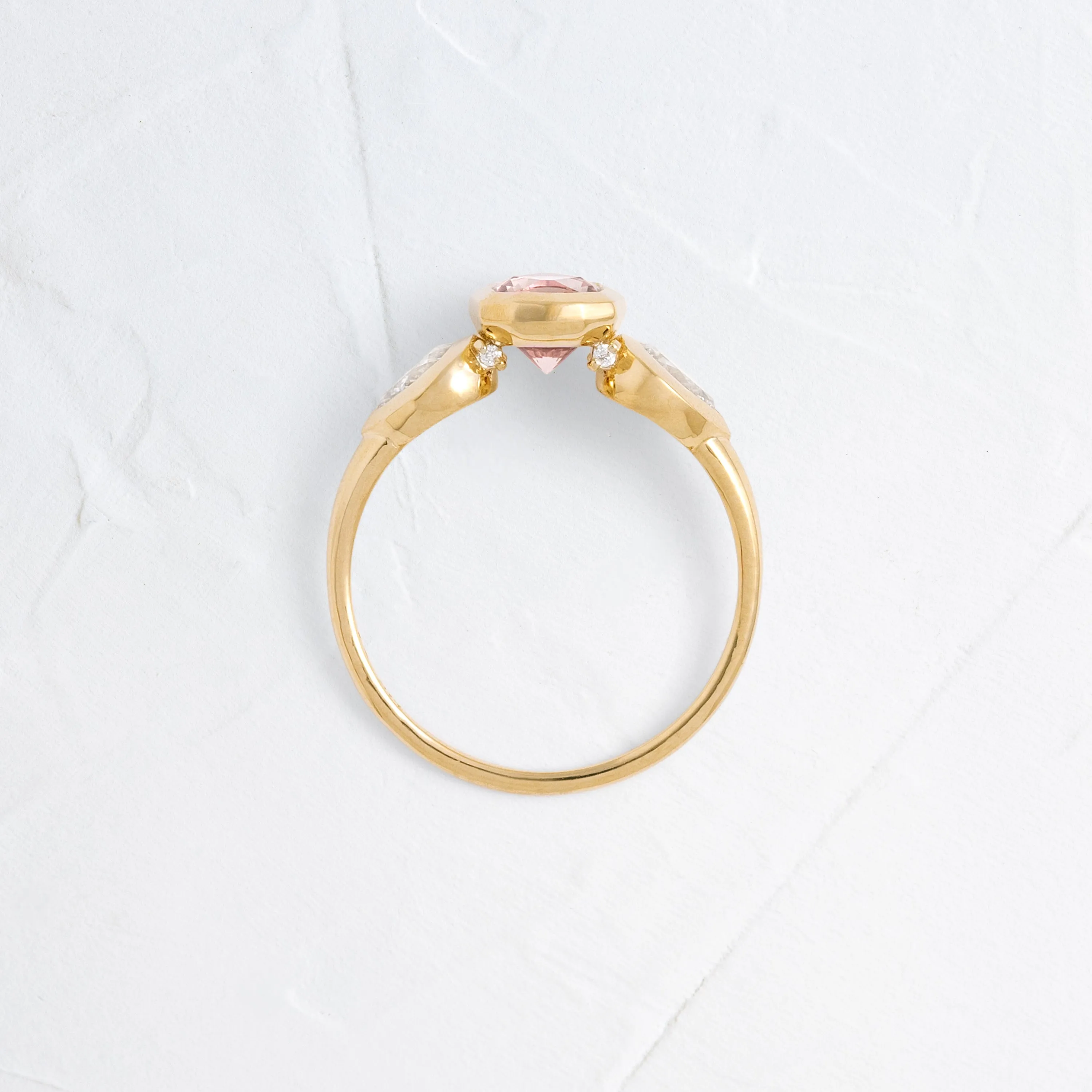 Moonrise Ring, 1.36ct. Pink Montana Sapphire