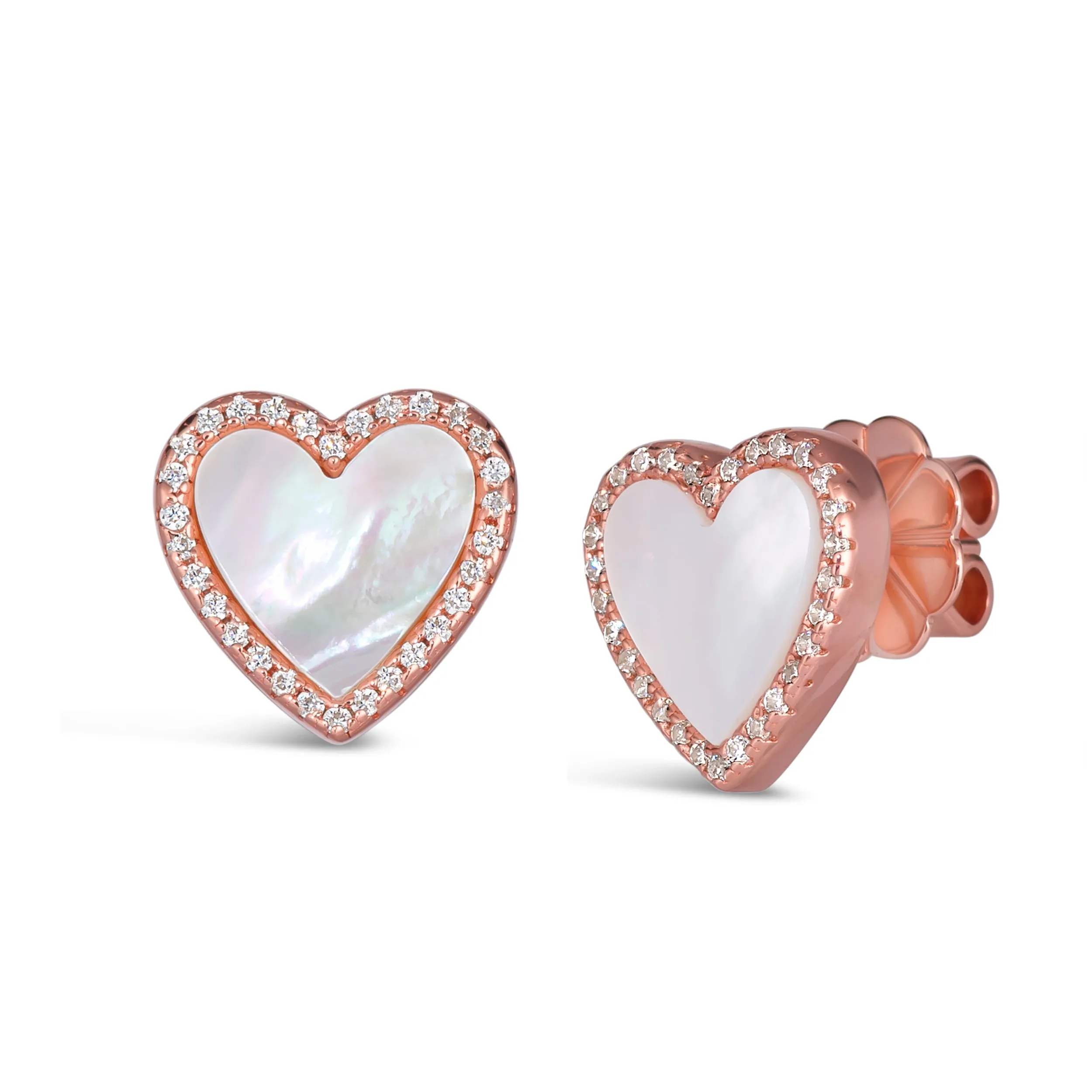 Mother of Pearl Studs by Kathy Hilton