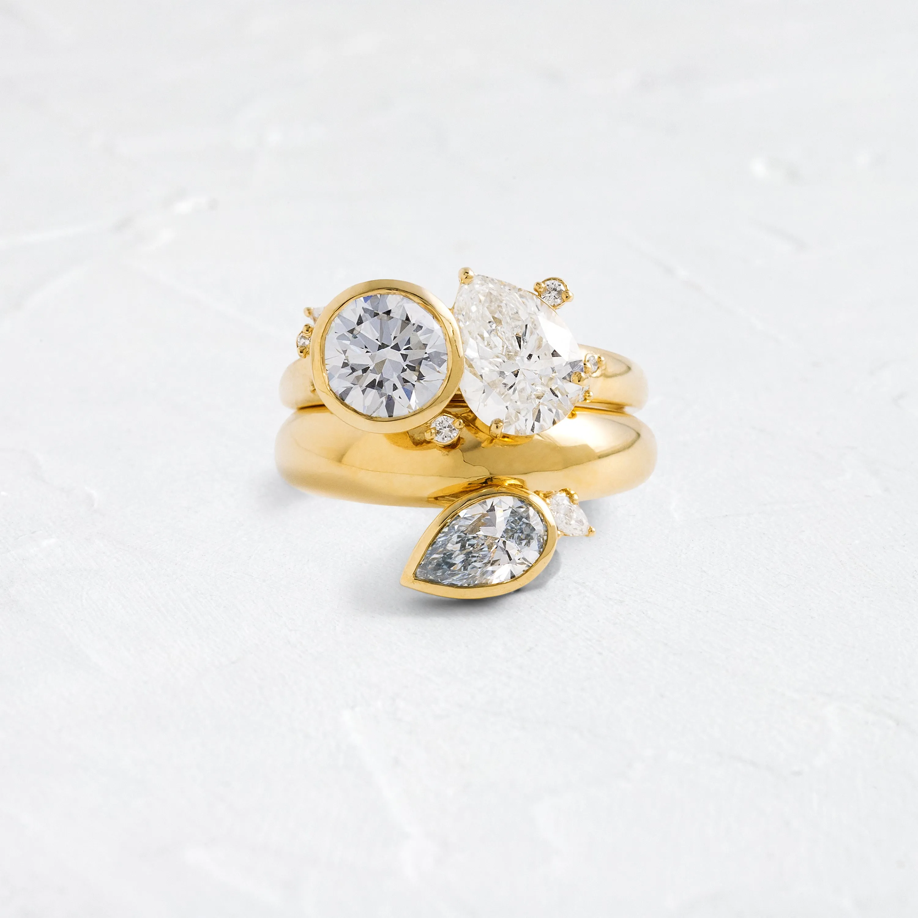 Motif Band, 0.71ct. Lab-Grown Blue Diamond