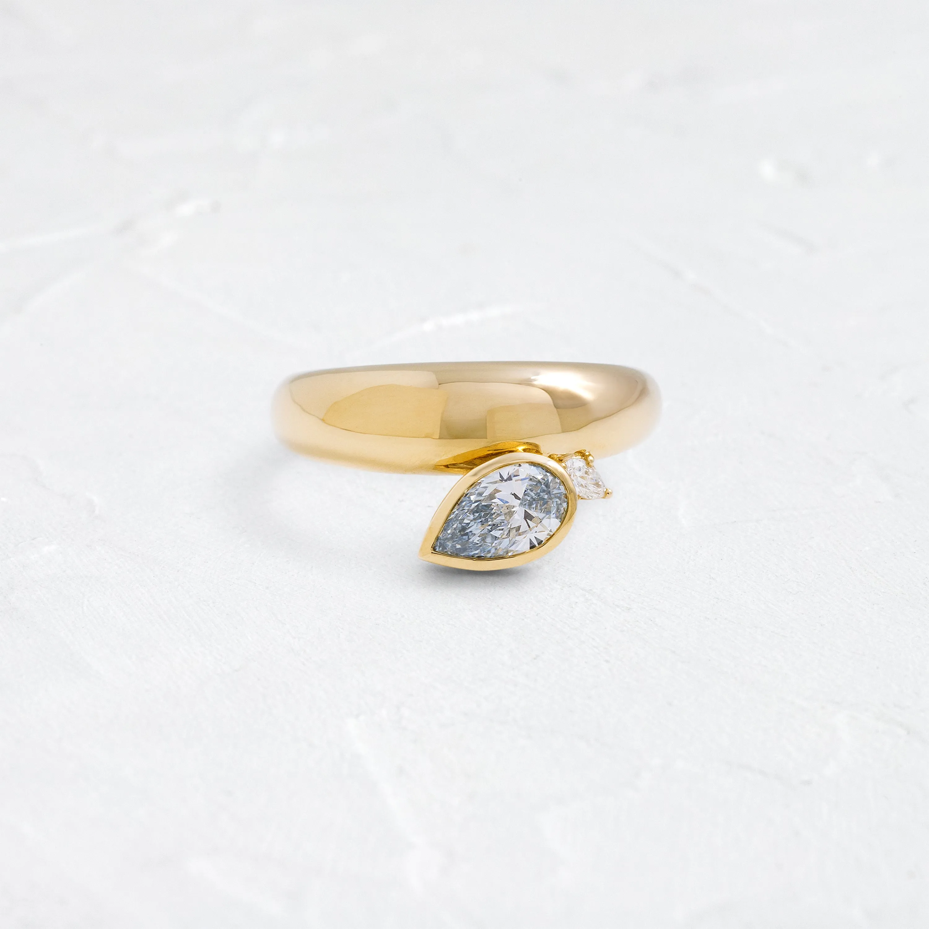 Motif Band, 0.71ct. Lab-Grown Blue Diamond