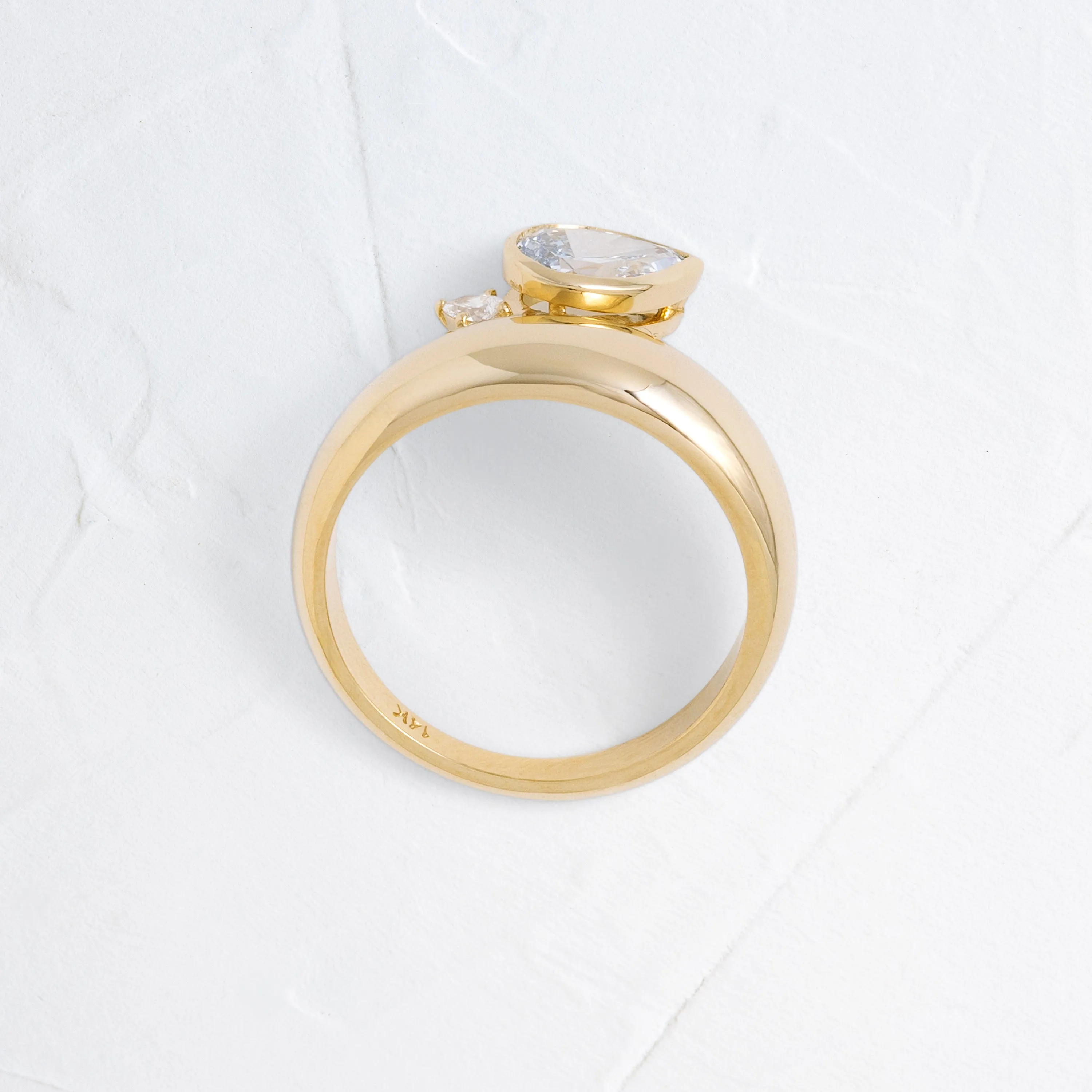 Motif Band, 0.71ct. Lab-Grown Blue Diamond