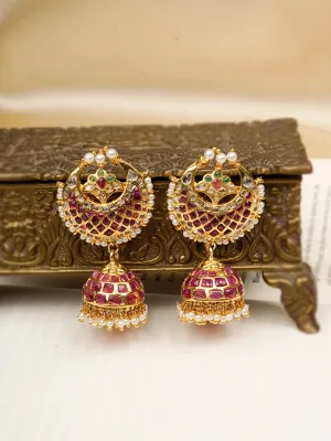 Multicolor Gold Plated Mishr Earrings - MR-E171M