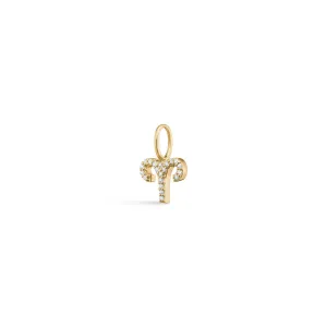 My Zodiac Pav?? Aries 18K Gold Pendant w. Diamonds