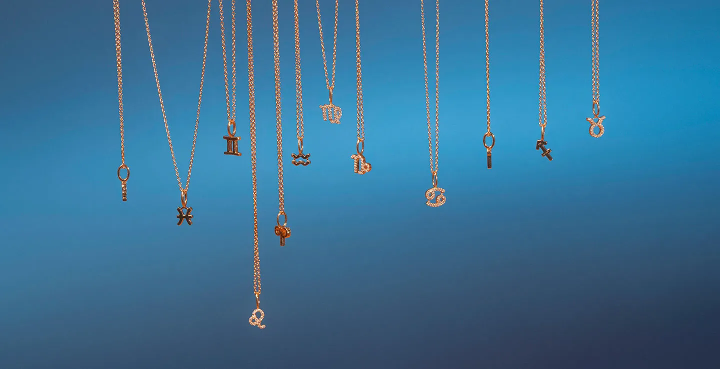 My Zodiac Pav?? Taurus 18K Gold Pendant w. Diamonds