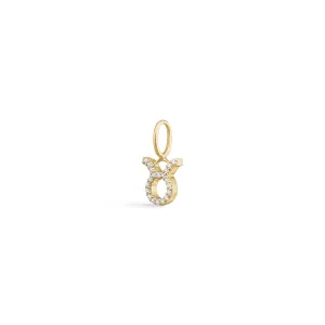 My Zodiac Pav?? Taurus 18K Gold Pendant w. Diamonds