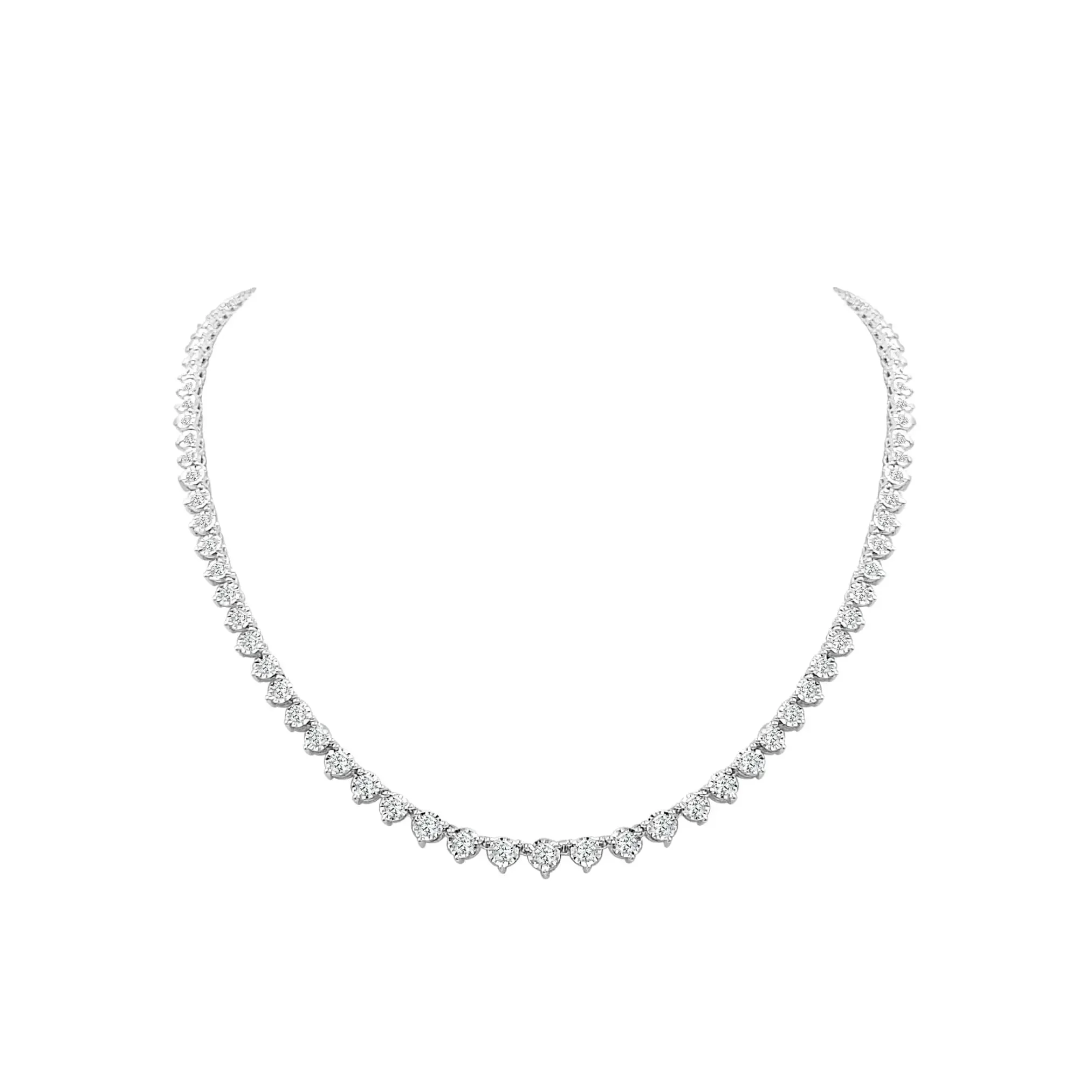 Mylene Graduated Diamond Tennis Necklace