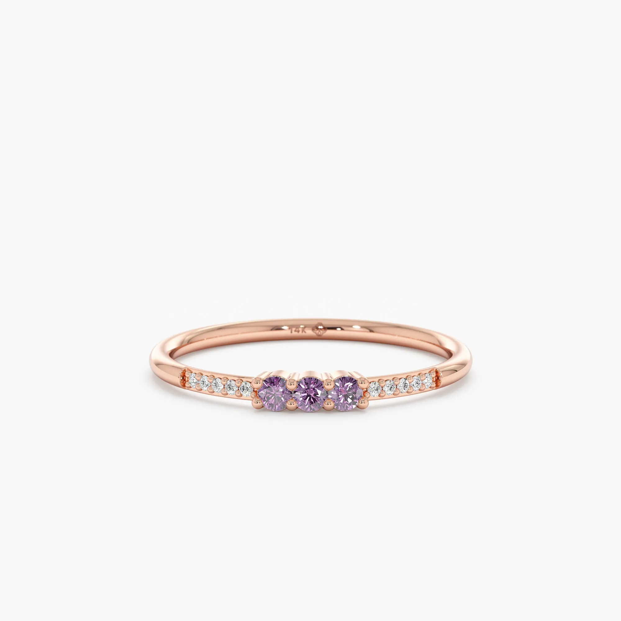 Natural Amethyst and Diamond Ring, Jamie