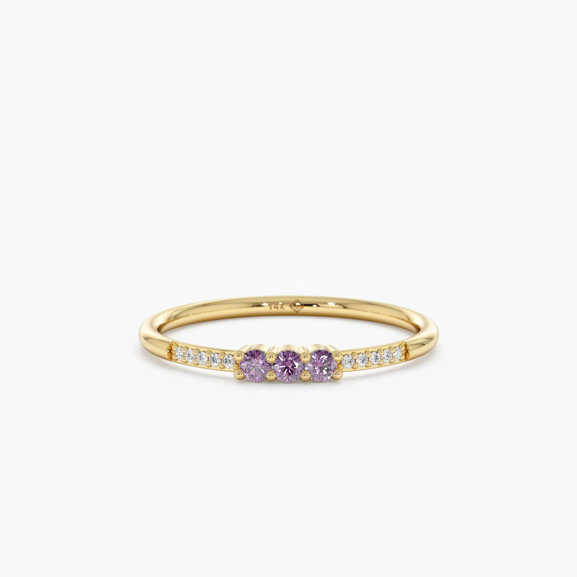 Natural Amethyst and Diamond Ring, Jamie
