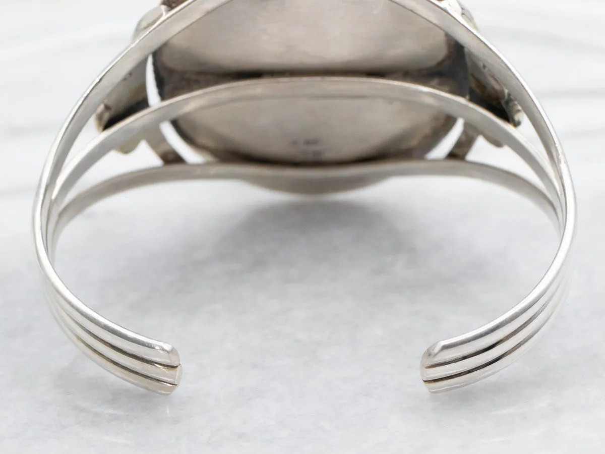 Navajo Amber Cuff Bracelet