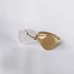 Nicole - Stainless Steel Engraved Ring
