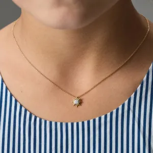 North Star Diamond Necklace in Yellow Gold