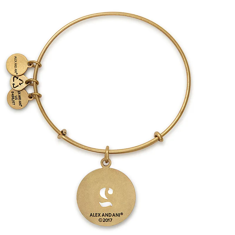 Number 2 Charm Bangle Bracelet