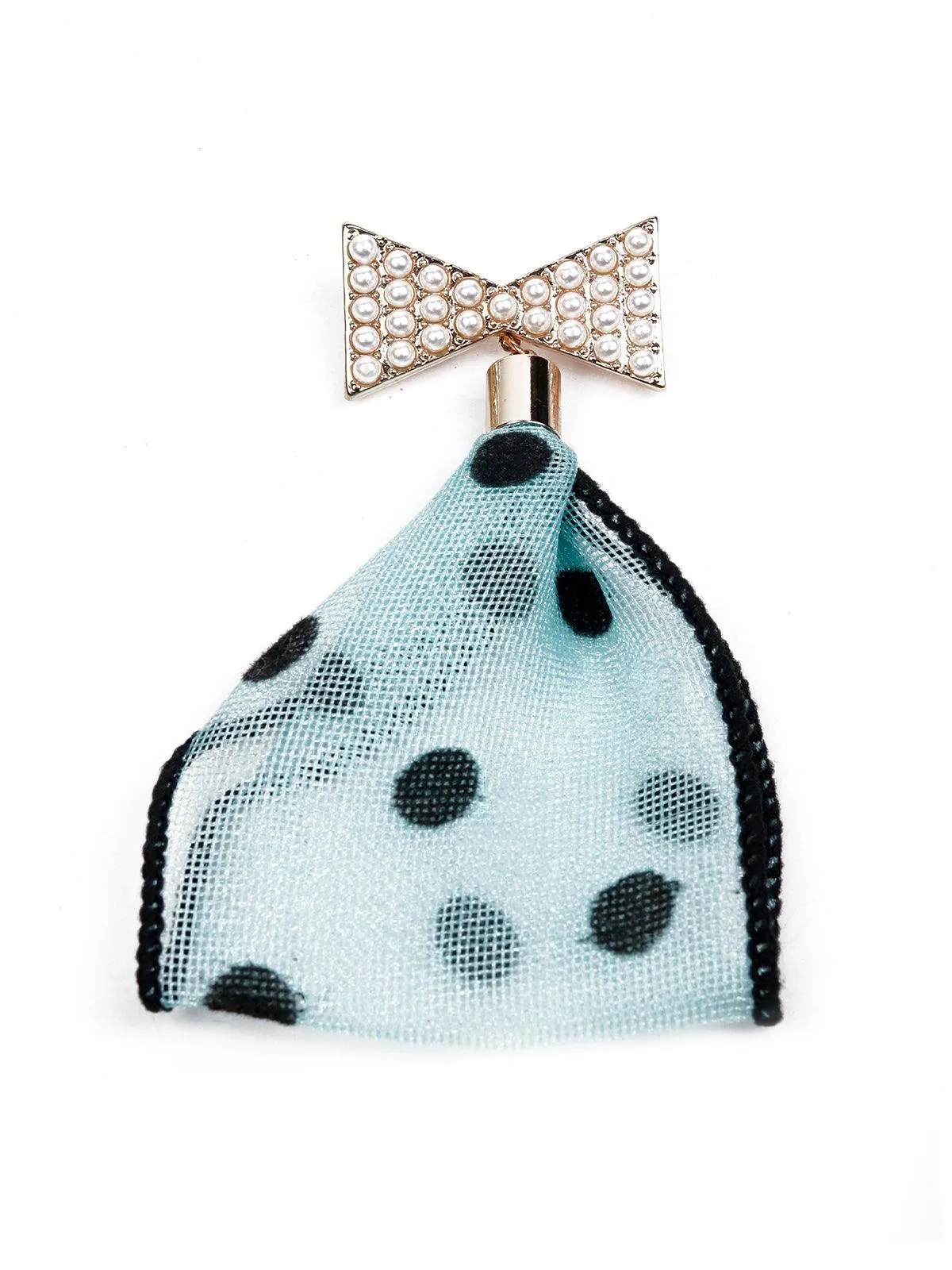 Odette Women Blue Metal Brooch