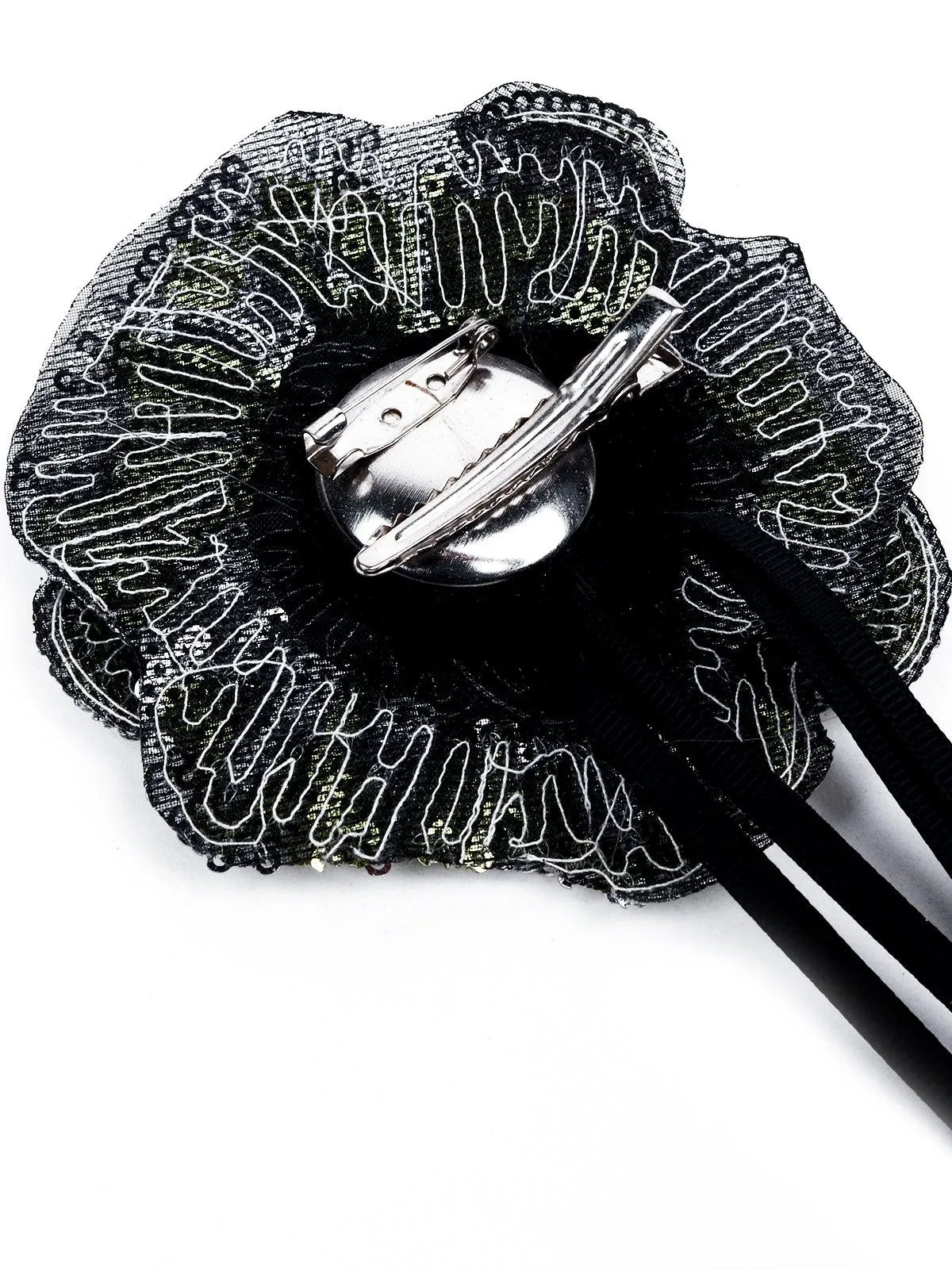 Odette Women Green Metal Brooch