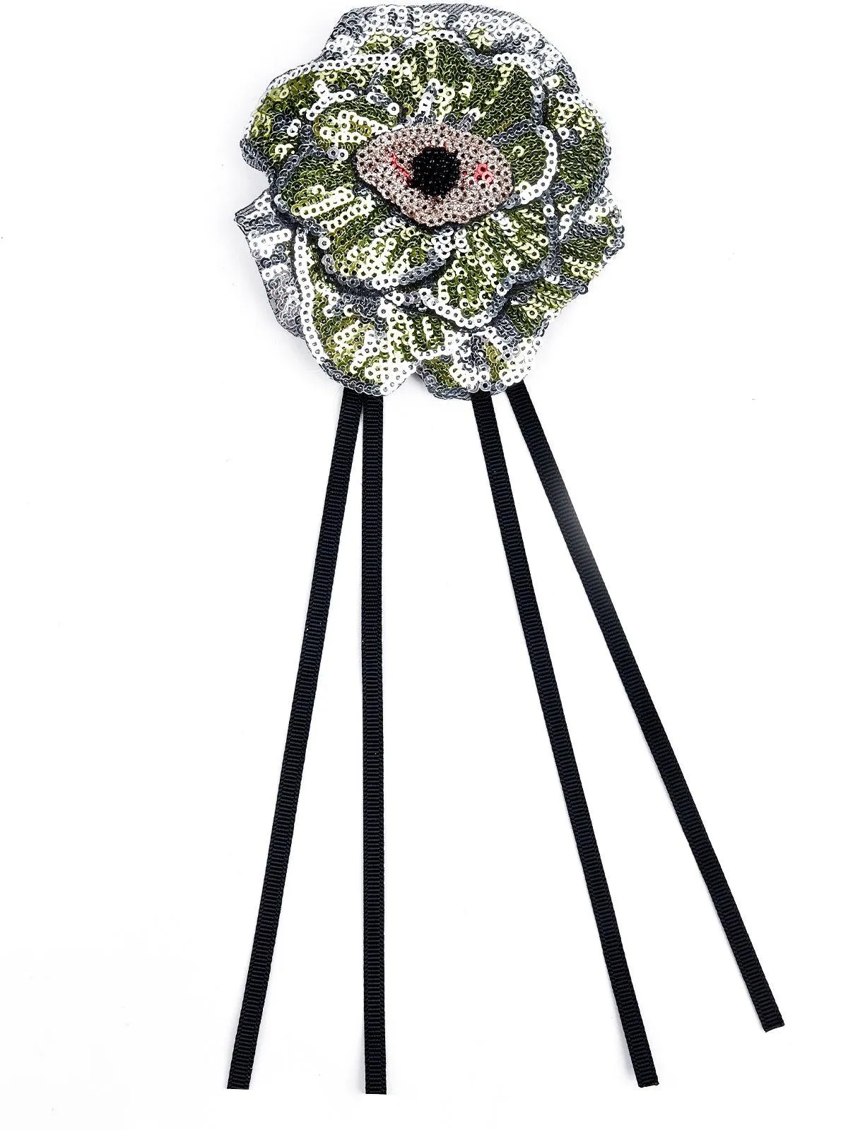 Odette Women Green Metal Brooch