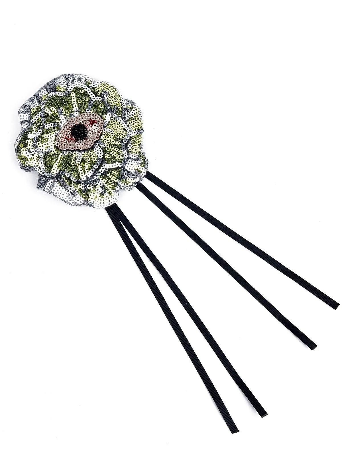 Odette Women Green Metal Brooch