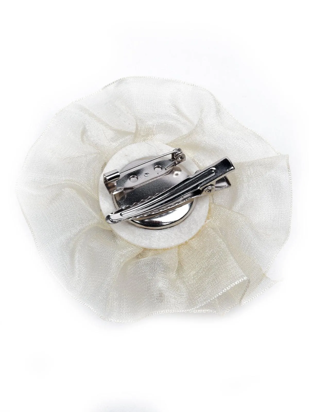 Odette Women White Metal Brooch