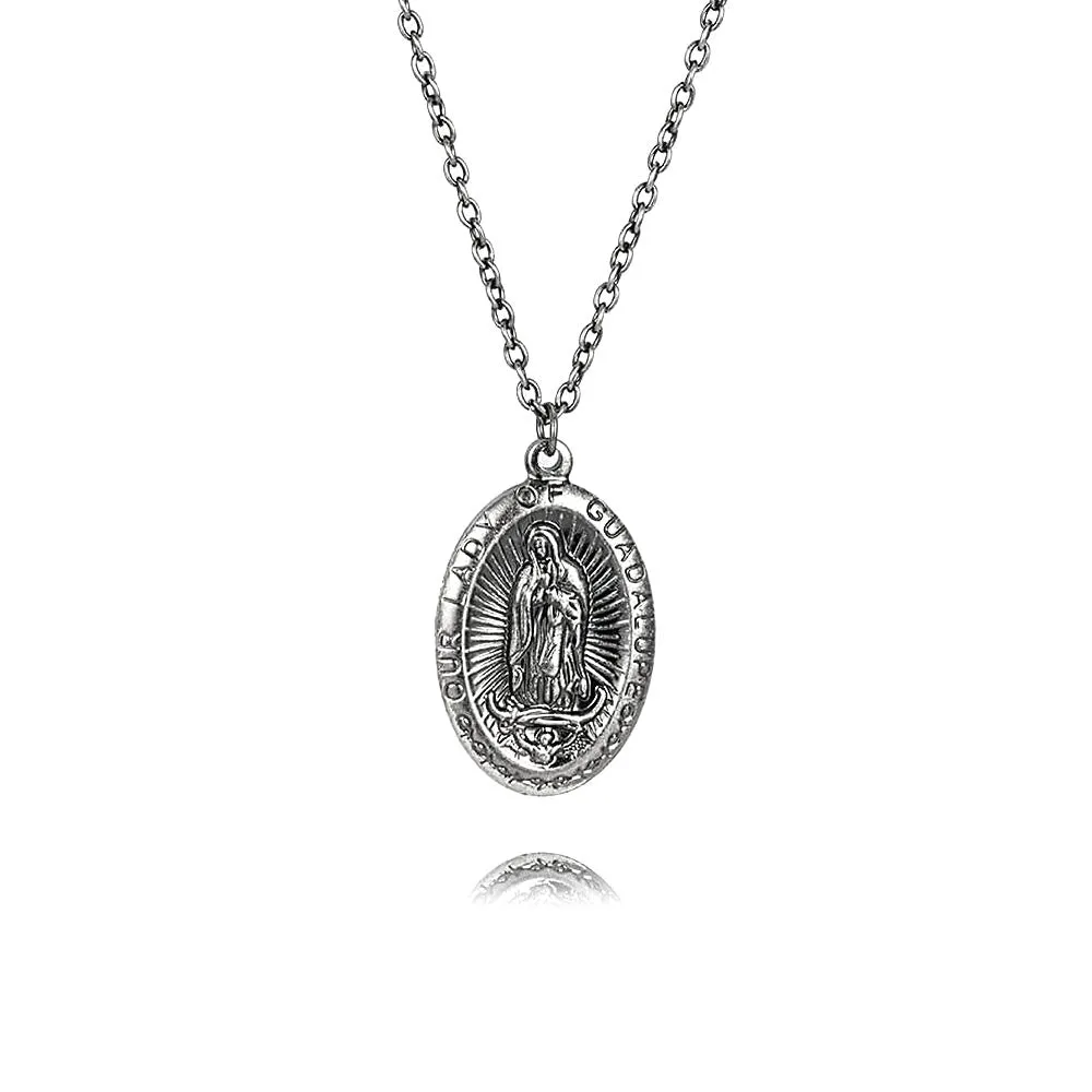 Our Lady of Guadalupe Virgin Mary Virgencita Necklace