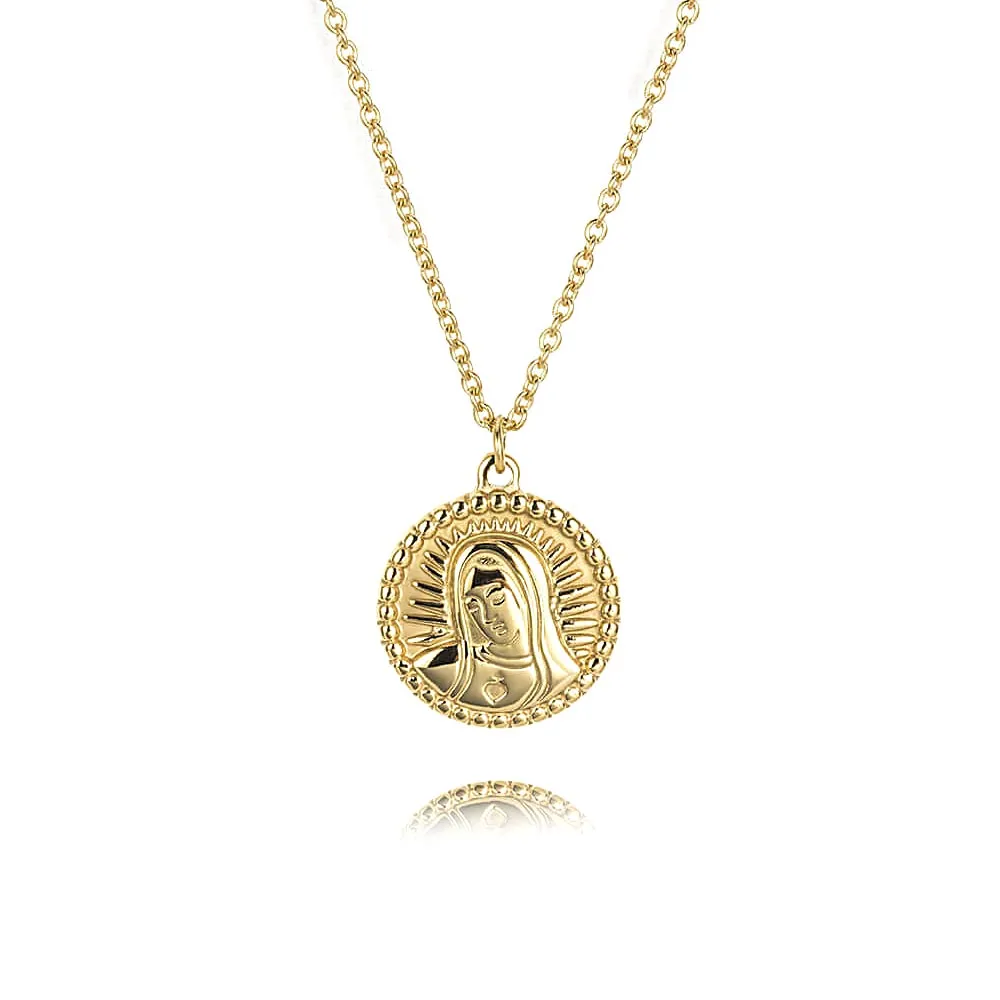 Our Lady of Guadalupe Virgin Mary Virgencita Necklace