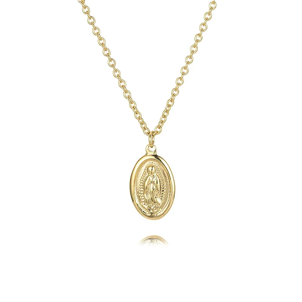 Our Lady of Guadalupe Virgin Mary Virgencita Necklace