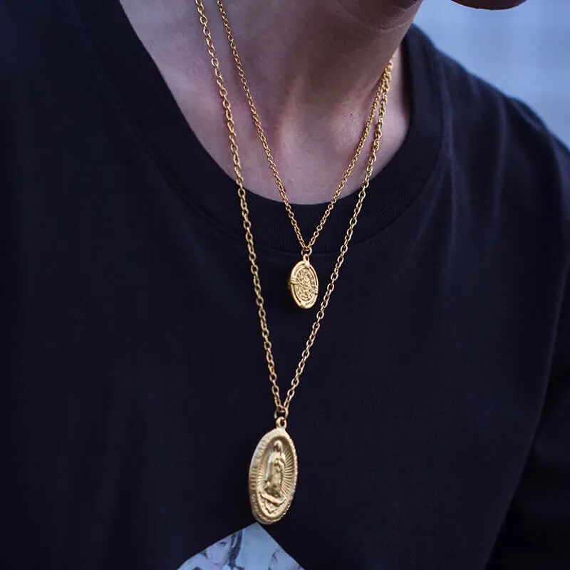 Our Lady of Guadalupe Virgin Mary Virgencita Necklace