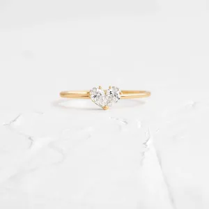 Overlap Heart Ring