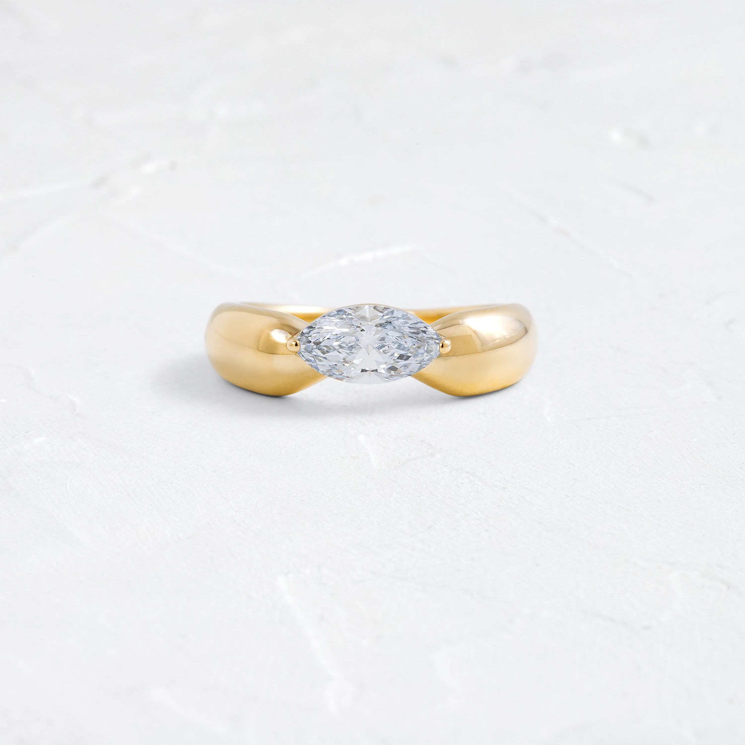 Paradox Band, 1.09ct. Lab-Grown Light Blue Diamond