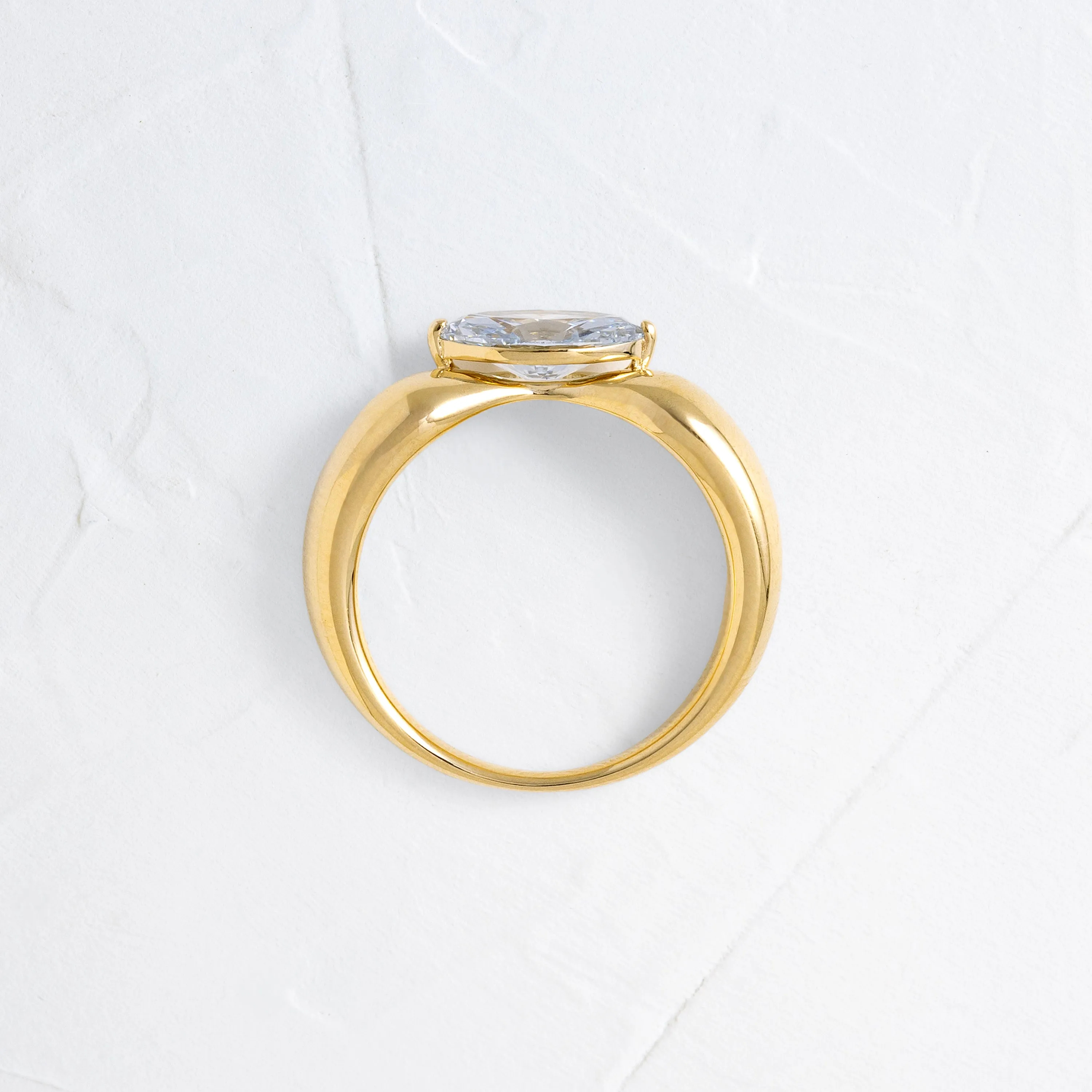 Paradox Band, 1.09ct. Lab-Grown Light Blue Diamond