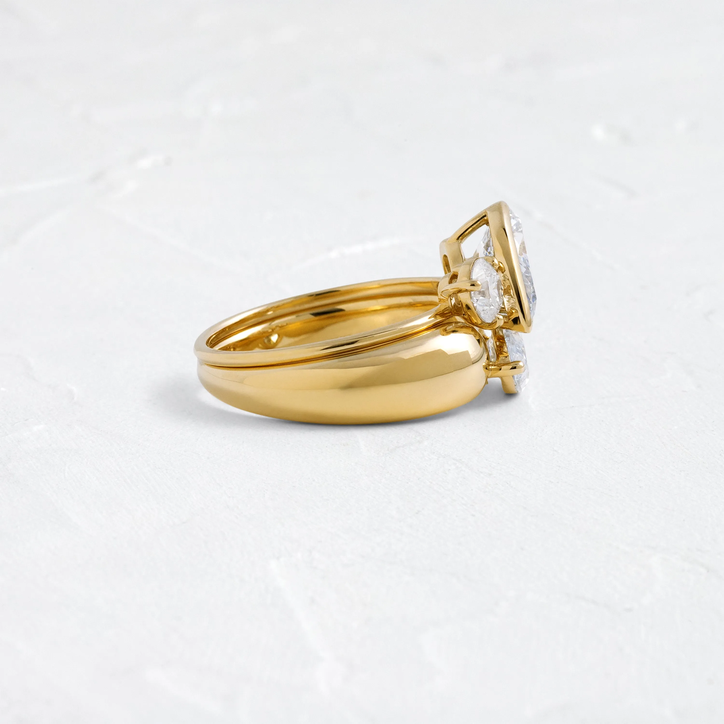 Paradox Band, 1.09ct. Lab-Grown Light Blue Diamond