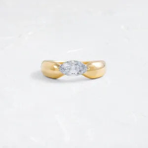 Paradox Band, 1.09ct. Lab-Grown Light Blue Diamond