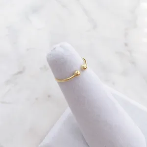 Parallel Ball Midi Ring